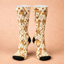 Giraffe Baseball 3D Crew Socks Quirky Gift for Sports Lovers Giraffe Baseball 3D Crew Socks Quirky Gift for Sports Lovers