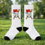 Holiday Baseball 3D Socks with Santa Hat Design Holiday Baseball 3D Socks with Santa Hat Design