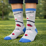 I Like to Play Baseball Fun 3D Socks for Fans