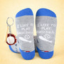 I Like to Play Baseball Fun 3D Socks for Fans