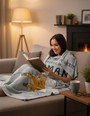 Juratar Cadeaux Maman,Cadeau Anniversaire Maman, Cadeau FêTe Des MèRes, 62 * 52IN Personnalisé Plaid Couverture Polaire