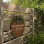 Bespoke Family Round Wood Sign, Heart of the Home Plaque