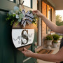 Custom Initial Family Round Wood Sign, Farmhouse Style Decor