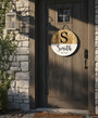 Custom Last Name Family Round Wood Sign, Rustic Home Accent