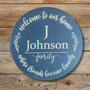 Custom Family Round Wood Sign, Bonds of Kinship Home Decor