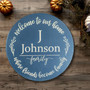 Custom Family Round Wood Sign, Bonds of Kinship Home Decor