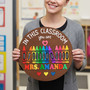 Inspire Every Student Crayon Teacher Round Wood Sign Decor