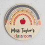 Inspire Learning Teacher Round Wood Sign Custom Classroom Decor