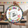 Welcome To Classroom, Teacher Round Wood Sign Decor