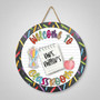 Welcome To Classroom, Teacher Round Wood Sign Decor