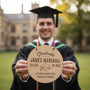 A Proud Moment Graduation Round Wood Sign Personalized Plaque