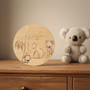 Aussie Animal Round Wood Sign A Cherished Nursery Gift
