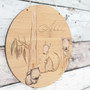 Aussie Animal Round Wood Sign A Cherished Nursery Gift