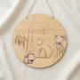 Aussie Animal Round Wood Sign A Cherished Nursery Gift