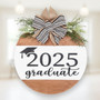 Celebrate Your Grad Custom Graduation Round Wood Sign Door Hanger