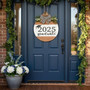 Celebrate Your Grad Custom Graduation Round Wood Sign Door Hanger