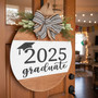 Celebrate Your Grad Custom Graduation Round Wood Sign Door Hanger