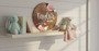 Cherished Beginnings Custom Nursery Round Wood Sign for Newborns