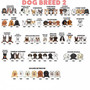 Christmas Welcome Custom Dog Breed Animal Round Wood Sign