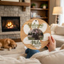 Heartfelt Custom Animal Round Wood Sign for Your Pet