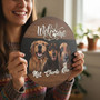 Home is Where the Pets Are Custom Animal Round Wood Sign