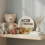Newborn Photo Prop Highland Cow Animal Round Wood Sign