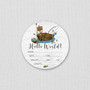 Our Greatest Catch Fishing Theme Nursery Round Wood Sign