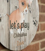 Pet Love Unique Animal Round Wood Sign Welcome Decor