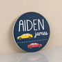 Rev Up the Fun with a Car Theme Nursery Round Wood Sign