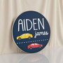 Rev Up the Fun with a Car Theme Nursery Round Wood Sign