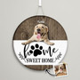Where Love and Paws Meet Custom Animal Round Wood Sign