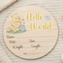 Winnie the Pooh Hundred Acre Wood Nursery Round Wood Sign