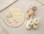 Winnie the Pooh Hundred Acre Wood Nursery Round Wood Sign
