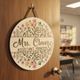 Assistant Principal Wildflower Floral Round Wood Sign Gift