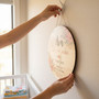 Custom Birth Announcement Floral Round Wood Sign Keepsake