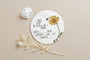Custom Birth Stats Floral Nursery Round Wood Sign Newborn Arrival