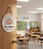Gifts for Educators Custom Teacher Round Wood Sign Decor