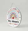 Gifts for Educators Custom Teacher Round Wood Sign Decor