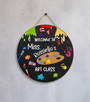 Heartfelt Teacher Gift Custom Round Wood Sign