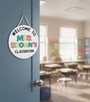 Inspire Young Minds Custom Teacher Round Wood Sign