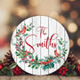 Legacy of Love Personalized Christmas Round Wood Sign Gift