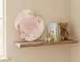 Sweet Strawberry Floral Round Wood Sign Nursery Decor