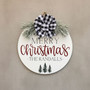 Warm Your Welcome Christmas Round Wood Sign Decor