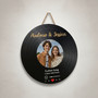 Custom Song Lyrics Wedding Round Wood Sign Unique Newlywed Gift