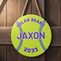 Custom Tennis Sport Round Wood Sign Personalized Team Decor