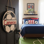 Goal Personalized Soccer Team Sport Round Wood Sign Decor