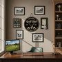 Golf Club Round Wood Sign – Personalized Name & Established Date Man Cave