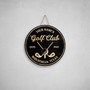 Golf Club Round Wood Sign – Personalized Name & Established Date Man Cave