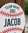 Home Run Heritage Custom Baseball Sport Round Wood Sign