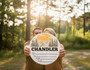 Mountain Nursery Round Wood Sign Woodland Birth and Adventure Keepsake